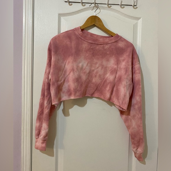 Pink ombre cut crop sweater bolero - Picture 2 of 2